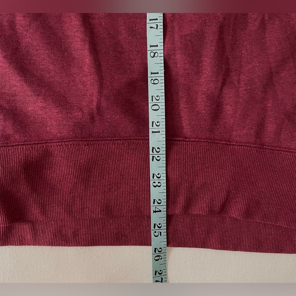Old Navy Burgundy Maroon Wine Tunic Length Sweatshirt - Picture 6 of 6